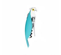 Alessi | Parrot AAM32 AZ - Tire-bouchon pour Sommelier en Fonte d'Aluminium et PC, Bleu Clair