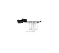 ALESSI Pince à sandwich Plisse 2 pièces noir MDL08 RACK B noir