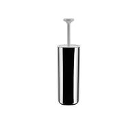 Alessi Pl08 W Birillo Balayette Pour Toilette en Pmma, Blanc et Acier Inoxydable 18/10 Brillant