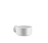 Alessi Pl16 W Birillo Porte-savons Pour Douche et Baignoire en Pmma, Blanc, Support à Ventouse