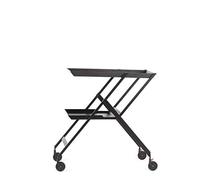 Alessi Plico RS11 B - Chariot Pliant Multifonctionnel, Acier Coloré avec Résine Époxy, noir