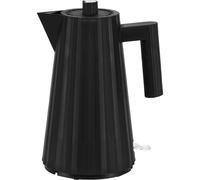 Alessi Bouilloire électrique Plissé MDL06 B – 2400W, 170 cl, résine thermoplastique, Noir