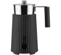 Alessi Plissé MDL13 B - Machine à Cappuccino Multifonction à Induction, en Résine Thermoplastique, Carafe en Acier Inoxydable 18/10, Fiche Européenne 600 W, 35 cl, Noir