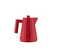 Alessi Plissé MDL06/1 R - Bouilloire Électrique Design, en Résine Thermoplastique, Fiche Européenne 2400W, 100cl, Rouge