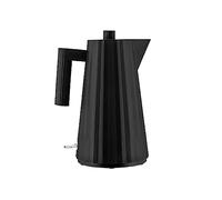 Alessi Plissé MDL06 B - Bouilloire Électrique Design, en Résine Thermoplastique, Fiche Européenne 2400W, 170 cl, Noir