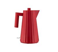 Alessi Plissé MDL06 R - Bouilloire Électrique Design, en Résine Thermoplastique, Fiche Européenne 2400W, 170 cl, Rouge