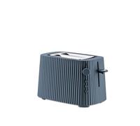 Alessi Plissé MDL08 G - Grille-Pain Design, Six Niveaux de Dorure, en Résine Thermoplastique, Fiche Européenne 850 W, Gris