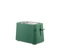 Alessi Plissé MDL08 GR - Grille-Pain Design, Six Niveaux de Dorure, en Résine Thermoplastique, Fiche Européenne 850 W, Vert