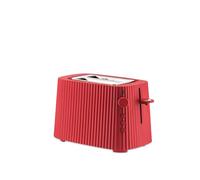 Alessi Plissé MDL08 R - Grille-Pain Design, Six Niveaux de Dorure, en Résine Thermoplastique, Fiche Européenne 850 W, Rouge