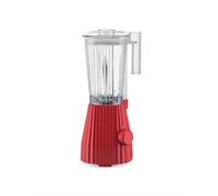 Alessi Plissé MDL09 R - Blender Design avec Carafe Graduée, Résine Thermoplastique, Prise Européenne 700W, 1.5l, Rouge
