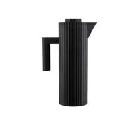 Alessi Plissé MDL12 B - Carafe Isotherme Design, Verre Thermique Intérieur à Double Paroi, en Résine Thermoplastique, 100 cl, Noir