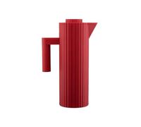 Alessi Plissé MDL12 R - Carafe Isotherme Design, Verre Thermique Intérieur à Double Paroi, en Résine Thermoplastique, 100 cl, Rouge