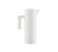 Alessi Plissé MDL12 W - Carafe Isotherme Design, Verre Thermique Intérieur à Double Paroi, en Résine Thermoplastique, 100 cl, Blanc