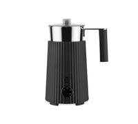 Alessi Plissé MDL13 B - Machine à Cappuccino Multifonction à Induction, en Résine Thermoplastique, Carafe en Acier Inoxydable 18/10, Fiche Européenne 600 W, 35 cl, Noir