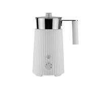 Alessi Plissé MDL13 W - Machine à Cappuccino Multifonction à Induction, en Résine Thermoplastique, Carafe en Acier Inoxydable 18/10, Fiche Européenne 600 W, 35 cl, Blanc