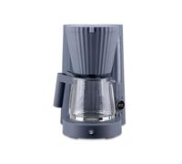 Alessi Plissé MDL14 G - Machine à Café Filtre Design, Fonction Mise en Marche Automatique, en Résine Thermoplastique, Fiche Européenne 1100 W, 150 cl, Gris