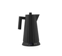 Alessi Plissé MDL21 B - Bouilloire Électrique à Température Réglable, Design, en Résine Thermoplastique, Prise Européenne, 2200 W, 170 cl, Noire