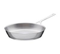 Alessi Pots&Pans Poêle en Acier Inoxydable 18/10 Argenté, Ø 28 cm