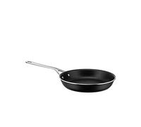 Alessi Pots&Pans Poêle à Frire en Aluminium avec intérieur Anti-adhésif Poignée en Acier Inoxydable 18/10 Noir Taille Unique AJM110/24B