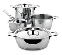 Alessi Lot 9 casseroles et poêles argentés