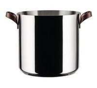Alessi Marmite haute EDO Inox 18/10 24 cm Marron