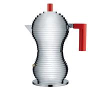 Alessi Pulcina Cafetière à espresso 6 Tasses Poignée rouge