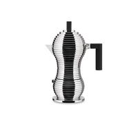 Alessi MDL02/6 B Cafetière Espresso Poignée/Pommeau Fonte d'Aluminium/Polyamide Noir