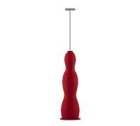 Alessi Pulcina MDL11 R - Batteur Mousseur à Lait Design, en Résine Thermoplastique, Fouet en Acier et Batterie Rechargeable, Rouge