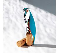 Alessi - Tire-bouchon sommelier Parrot AAM32 AZ - Fonte d'aluminium et PC - Bleu clair