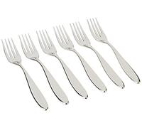Alessi Sg38/17 Mami Fourchette à Poisson en Acier Inoxydable 18/10 Brillant, Set de 6 Pièces, Argent