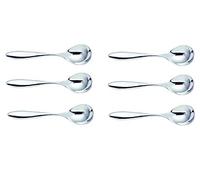 Alessi Sg38/7 Mami Cuiller à Thé en Acier Inoxydable 18/10 Brillant, Set de 6 Pièces, Argent