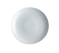 Alessi Sg53/1 Mami Assiette Plate en Porcelaine Blanche, Set de 6 Pièces