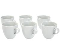 Alessi Sg53/87 Mami Tasse à Café-filtre en Porcelaine Blanche, Set de 6 Pièces