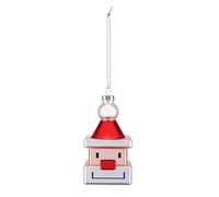 Pendentif pour sapin de Noël Père Noël Santa Cube Alessi, Designer Massimo Giacon, Marcello Jori, 9.5x5.5x5.5 cm
