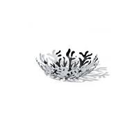 Alessi ESI01/29 Mediterraneo Porte-fruits en Acier Inoxydable Coloré à la Résine au Époxyde Argenté, Ø 29 cm