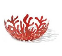 Alessi ESI01/29 Mediterraneo Porte-Fruits en Acier Inoxydable Coloré à la Résine au Époxyde, Rouge, Ø 29 cm