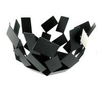 Alessi MT01 B Corbeille, Acier Inoxydable, Noir