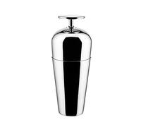 Alessi The Tending Box GIA26 - Shaker à Cocktail Parisienne, avec Un Verre Inférieur et Un Verre Supérieur avec Bouton, en Acier Inoxydable 18/10, 50 cl