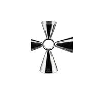 Alessi The Tending Box GIA28 - Tasse Doseuse à Cocktail Quadri Combo Jigger, Corps en Acier Inoxydable 18/10 avec Anneau Central et Quatre Doseurs de 1,5, 3, 4 et 6 cl