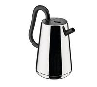 Alessi Toru NE01 B - Bouilloire Électrique Design, en Acier Inoxydable 18-10 et Résine Thermoplastique, Prise Européenne, 2400 W, 170 cl, Noire