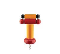 Alessi un Brindisi Disegnato ad Arte ES17 - Tire-Bouchon Design en Bois de Hêtre, Jaune, Rouge et Noir