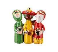 Alessi Uno, Due, Tre Re Magi AGJ01 4 - Figurine Design en Porcelaine, Decorée à La Main