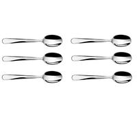 Alessi Uns03/8 Giro Cuiller à Café en Acier Inoxydable 18/10 Brillant, Set de 6 Pièces, Argent