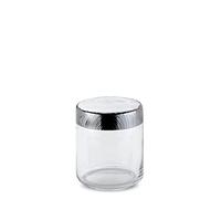 Alessi Veneer PU05 / 75 - Pot de Cuisine de Design Hermétique, en Verre avec Couvercle en Acier Inoxydable 18/10 avec Décoration en Relief