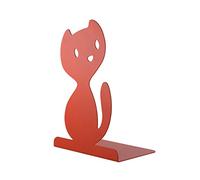 Alessi Vigo Serre-livres en acier coloré à la résine au époxyde Rouge