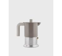 ALESSI Machine à expresso VITE 3 tasses Aluminium/Gris chaud camel