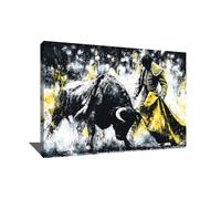 Alessio Cacciatore Tableau Tauromachie Espagnole - Decoration Murale Traditionnelle - Cadre Impression Corrida Artistique - Art Mural Culturel Ibérique - Idee Deco Restaurant Espagnol (60x40cm)