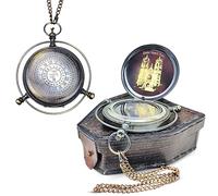 Aléthiomètre en laiton antique au design unique avec décor nautique - Cadeau de voyage pour les amateurs de films cultes, cadeau de Noël, souvenir de baptême, mariage, anniversaire et anniversaire