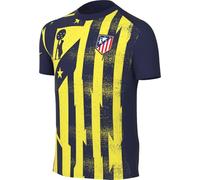 Alético Madrid Academy Pro Domicile Haut De Foot D'Avant-Match À Manches Courtes Nike Dri-Fit pour Ado, Binary Blue/Vibrant Yellow, HJ8066-424, M
