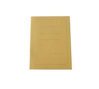 Alevar Chemise 3 rabats avec impression en carton Manilla 200 g, 100% papier recyclé - 25 x 33 cm, lot de 50 pièces Jaune